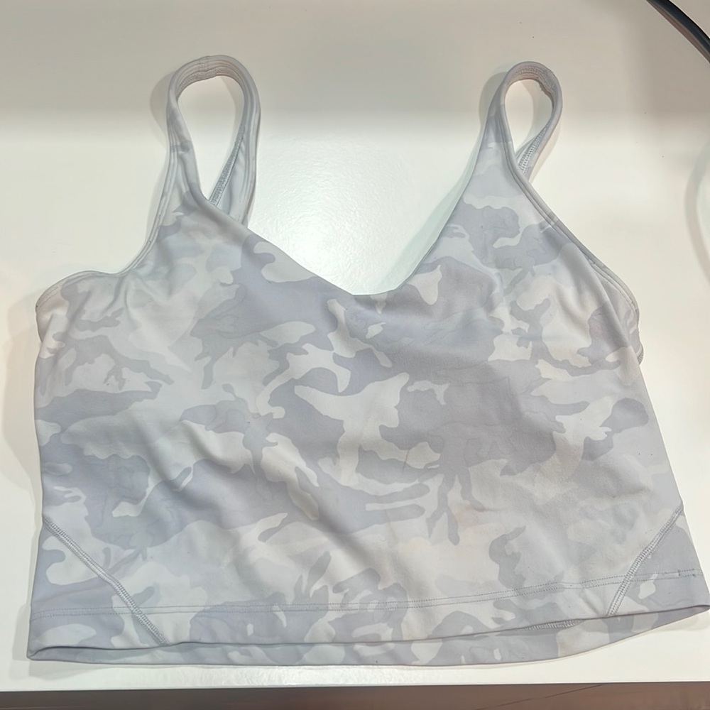 Lululemon White Camo Align Tank